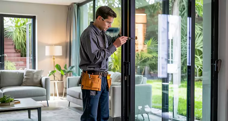 Sliding Door Jamb Lock Repair in Coral Terrace, FL